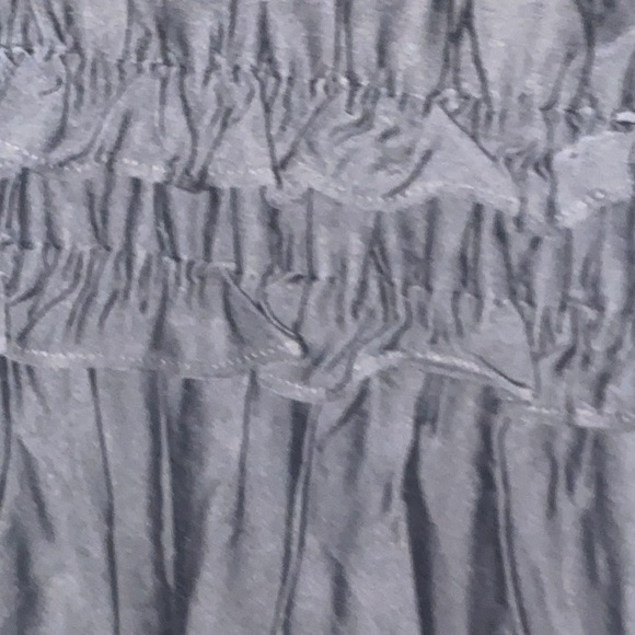 NWT J JILL WO SIZE XS PETITE BLACK TIERED FLUTTER SLEEVES DRESS ELASTIC WAIST - Picture 10 of 12